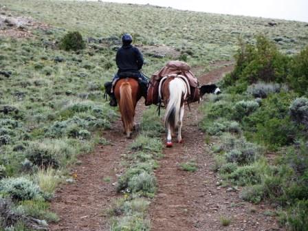 Riding into Encampment Campground